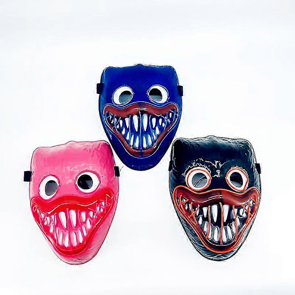 Huggy Wuggy LED Mask Poppy Playtime Poppy's Playtime Mask Halloweenmask [HK] Pink