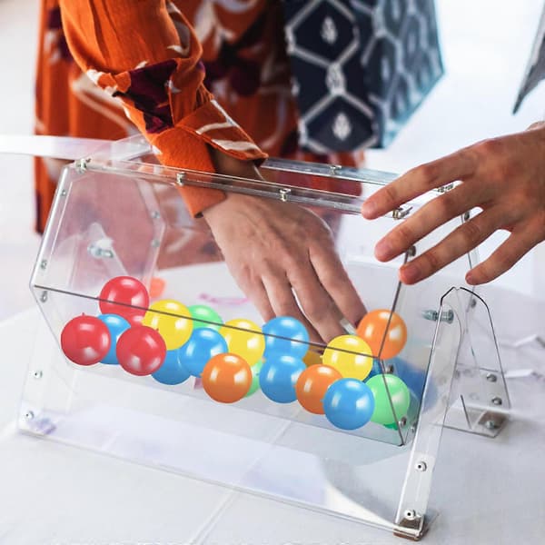 Fyllbare hule plastlotterikuler for spillbruk 50 stk. [HK]
