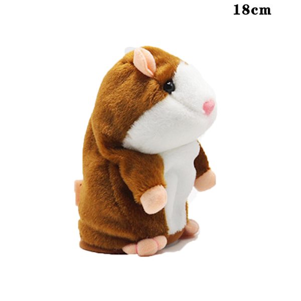 Jul Halloween Present Rolig Pratande Hamster Plyschdjur Docka Röst Gå Pratande Inspelning [HhkK] Light Brown A2
