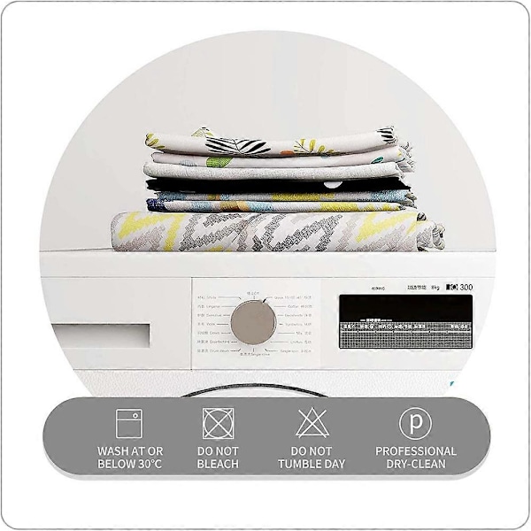 2-pack Jacquard Barstolsöverdrag, Stretch Rund Stol Sittöverdrag, 32-40cm Stolsöverdrag [HK] style3938