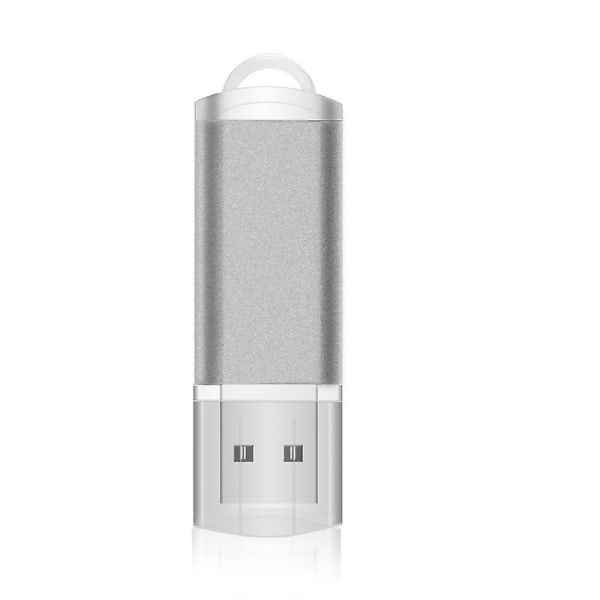 Silver 1 Pack, USB Memory Stick 32gb, USB 3.0 Flash Drive Pyörivä tallennusasema ripustettava asema ([HK])