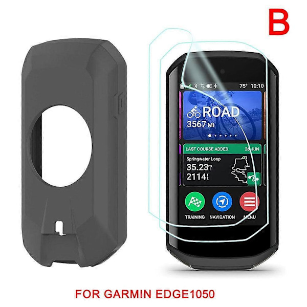 Silikonskyddsfodral för Garmin Edge 1050 Allomfattande Skyddsfodral[HK] Grey