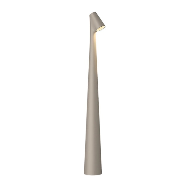 Elegant Smal Konisk Bordlampa Bärbar & Dimbar Led Skulptur Ljus Dec[hk] Gray