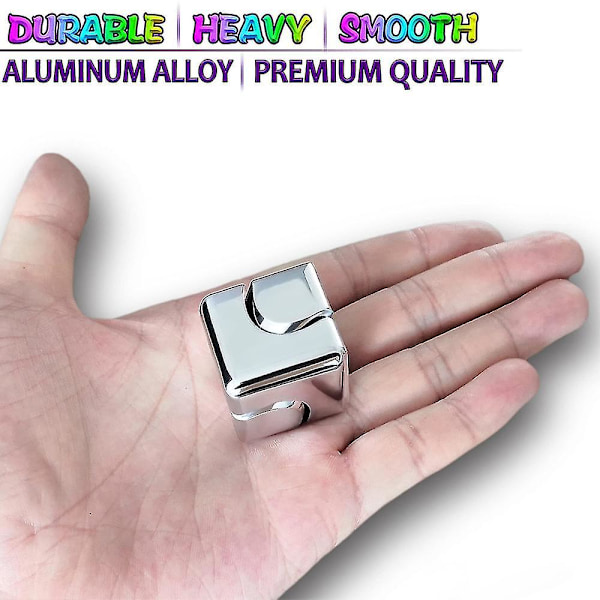 Fidget Cube Leksaker Snurror Skrivbordsleksaker Avkopplande Liten Ångestleksak[HK] Silver