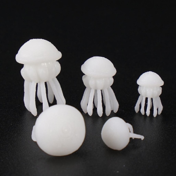 16 Stk/sæt Epoxy Fyldningsmateriale Crystal Ocean Resin 3d Mini Jellyfish Modeling