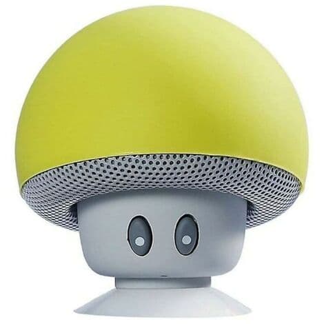 Bærbar Bluetooth-høyttaler med sopphode (gul), Sunny (HK)