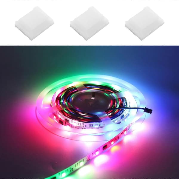 LED Ljusramp Fästklämmor för Montering 100st Nylon Vita Fästklämmor[HK]