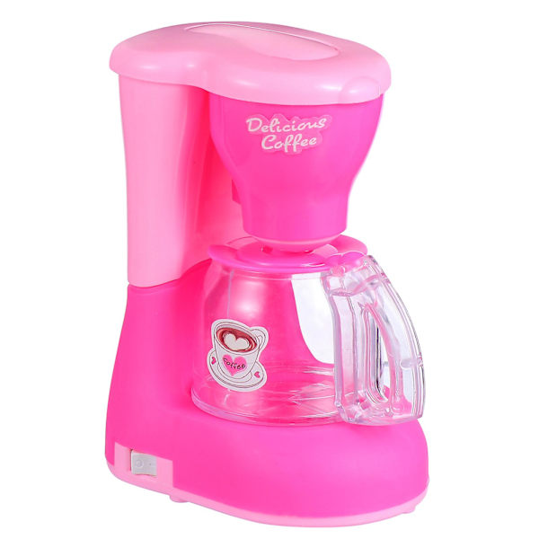 Children's Electric Home Appliance Toy Mini Coffee Machine (without Battery)  14X11CM  Pink[HK]