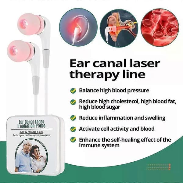 Tinnitus Öronlaserterapi LLLT Bestrålning Laser Fysioterapi Öronproppar NY-[HK]