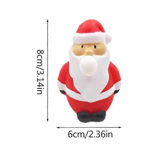 Jul Pickel Kläm Leksaker Snögubbe Älg Tomte Ögon Som Ploppar Ut Klämleksak Tema Stresslindring Småbarn Sensorisk [HK] A