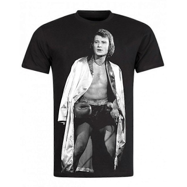 Johnny Hallyday T-skjorte Svart Boxing[HK] XXXL Black