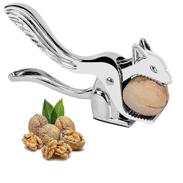HKK Rostfri valnötsklippare, nötknäppare, valnötsklippare, nötknäppare för nötter, metallnötknäppare, nötknäppare