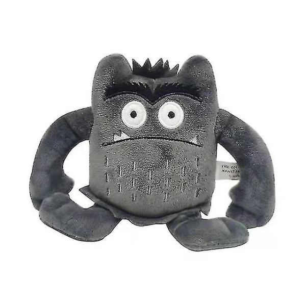 6 stk./sæt Farve Monster Plys Legetøj Peluche Baby Appease Coulor Følelser Plys Plys Legetøj Til Børn Børn Fødselsdag Jul[HhkK] Gray