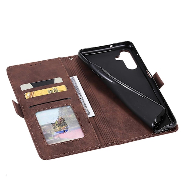 Vintage-tyylinen nahkakotelo Samsung Galaxy A35 5G -puhelimelle, täysi suoja [HK] Grey