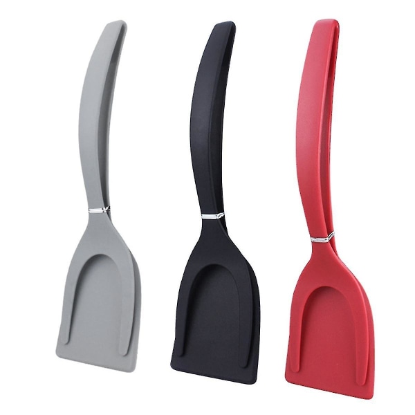 2-i-1 Nylon Grepp Flip Pancake Äggklämma Grepp Omelett Spatel Tång Klämma Pancake Stekt Kökstillbehör[HkkK]