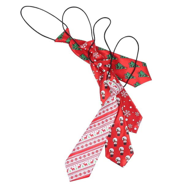Julebørneslips Kreative slips til børn 4 stk. polyester silke [HK]