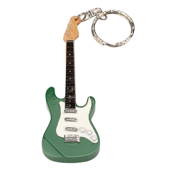 Fars Dag Gitarr Nyckelring Portabel Söt Mini Gitarr Hänge Nyckelring Födelsedagspresent för Musikälskare Student[HK] style 9