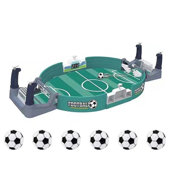 Interaktivt fotbollsspel, minibordsfotbollsspel, leksak för bordsfotboll[HK] Medium football table*6 balls