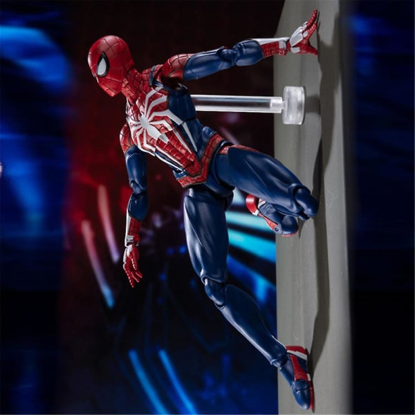 Den perfekte julegave Spiderman Actionfigur Spiderman Upgrade Suit Game Spiderman, Samleobjekt Model Dukke Legetøj Desktop Dekoration Ornament