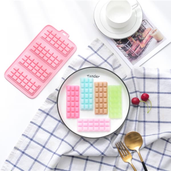 Silikone chokoladeform til DIY hjemmelavet chokolade - Roseform (4)[HK]