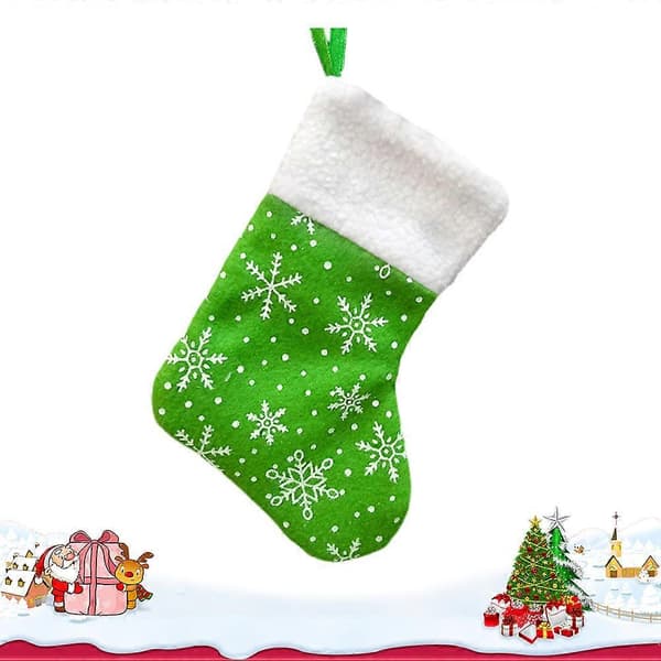 Julstrumpa Grön Julstrumpa för Presentpåse 1 st [HK]