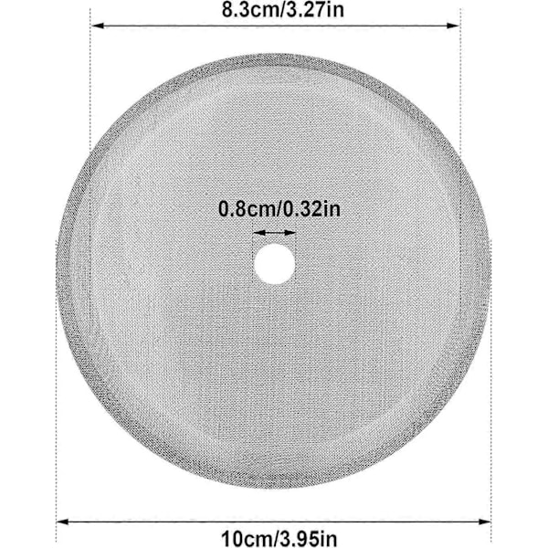 6-pak 10 cm Mesh Kaffepresse Udskiftning Rustfrit Stål til Stempelkande 350 ml (10 cm / 1000 ml / 1000 ml)[HK] 3 pcs