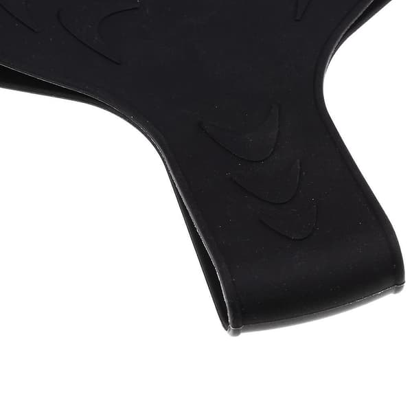 Dykning snorkling silikone finneholdere gribere 2 stykker sort[NC]