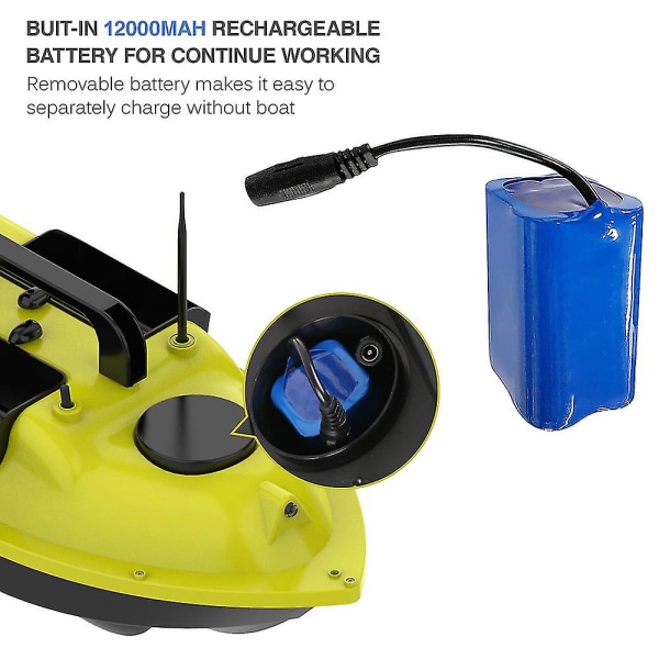 7.4v 12000mah Batteribyte för Fiskebetebåt [HK]