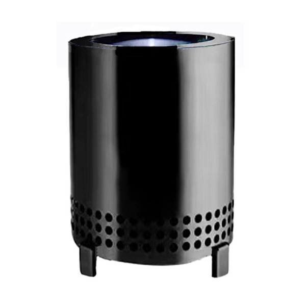 Bimirth Solo Stove Mesa bordplade ildsted i rustfrit stål med stativ | Udendørs minildbål med lav røg til by og forstæder | Fyret med pellets eller træ[HK] black
