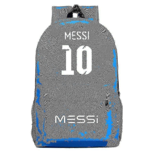 Jalkapallon supertähti Messi -reppu lapsille, koululaukku naisille ja miehille, matkalaukku kannettavalle tietokoneelle teini-ikäisille, Mochilas opiskelijoille, kasseja[HK] 5