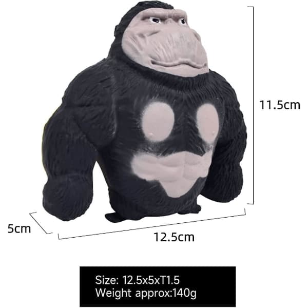 Gorilla Stressavlastande Fidgetleksak - Liten Svart[HK] Black