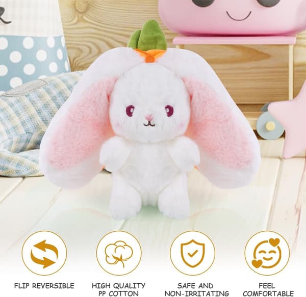 Morotsfylld Kanin Mjukdjur 15cm 1st[HK]