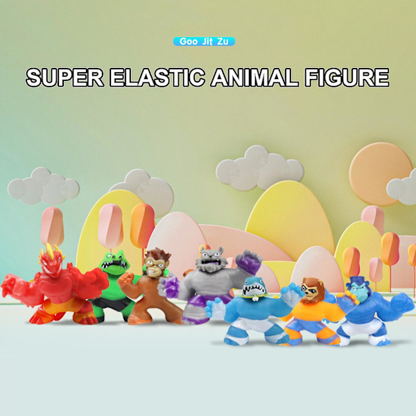 Heroes Sahario Goo Jit Zu Super Sandy Stretchy Figur Leksak Med Goo Transformation[HK] Monkey