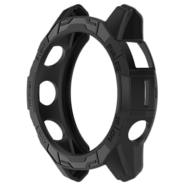 TPU-armbandsfodral för Garmin Epix Pro (gen 2) 47mm/Fenix 7 Pro/Fenix 7, Repskyddande Ihåligt Fodral Black
