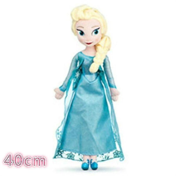 50 cm Frozen Anna Elsa Dukker Snedronningen Prinsesse Anna Elsa Dukke Legetøj Fyldte Frozen Plys Børnelegetøj Fødselsdag Julegave -i   40cm elsa