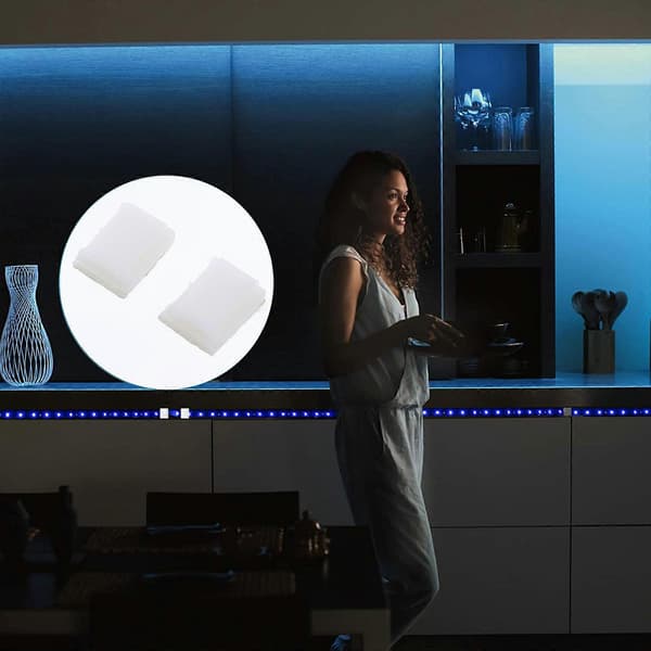 LED Ljusramp Fästklämmor för Montering 100st Nylon Vita Fästklämmor[HK]