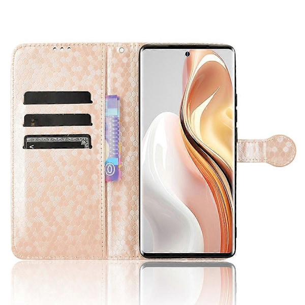 För Ulefone Note 17 Pro Fodral PU Läder Telefonskal Prickmönster Flip Plånbok[HK] Style B Multicolor