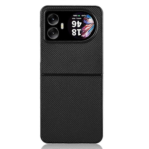 Til Blackview Hero 10 4G Etui Kulfibertekstur Stødsikkert PU+PC Telefoncover[HK] Style B Multicolor