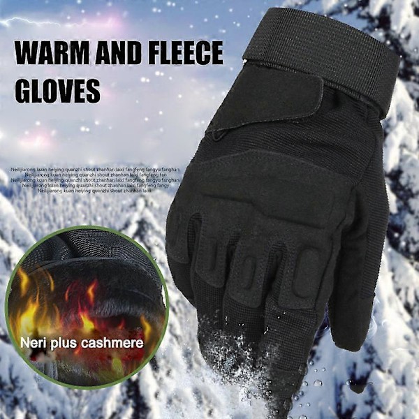 \"Herr Plus Sammetshandskar Vindtäta Fullfinger Utomhus Handskar för Vandring Camping\"[HK] XL Beige