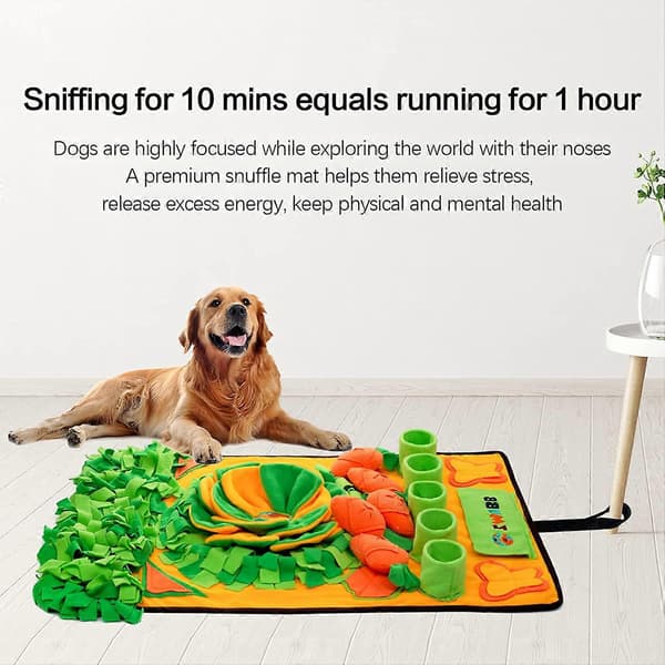 Hunde Snusemåtte Fodermåtte Langsom Foder Interaktive Hundepuslelegetøj til Træning og Stresslindring Fremmer Naturlige Fodersøgningsfærdigheder[HK]