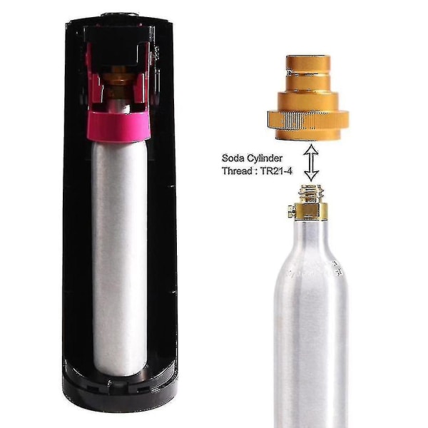 Snabbadapter för Co2 Soda Watersparkler Duo, Tank Canister Conversion för Soda Stream Soda Machine[HkkK]