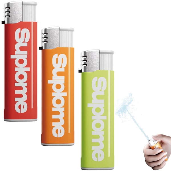 3 Pak Vandsprøjt Lighter - Vandsprøjt Legetøjslighter, Sjov Mini Vandpistol Trick Legetøj til Voksne, Party Prank -GSL   3 Farver