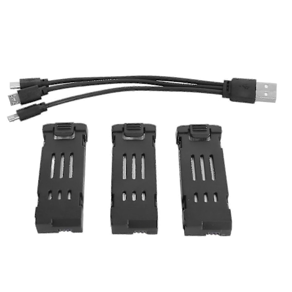 RC Drone Lithium Batteri 3.7V 1800mAh Fjernbetjening UAV Batteri Passer til E58 E68 JY109 998PRO Quadcopter 3 stk WG[HK]