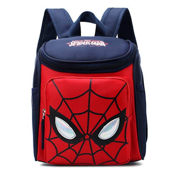 Frozen Spiderman Cartoon Kids Backpack School Bags Bookbag Large Capacity Travel Rucksack For Boys Girls[HK] Spider-Man Dark Blue