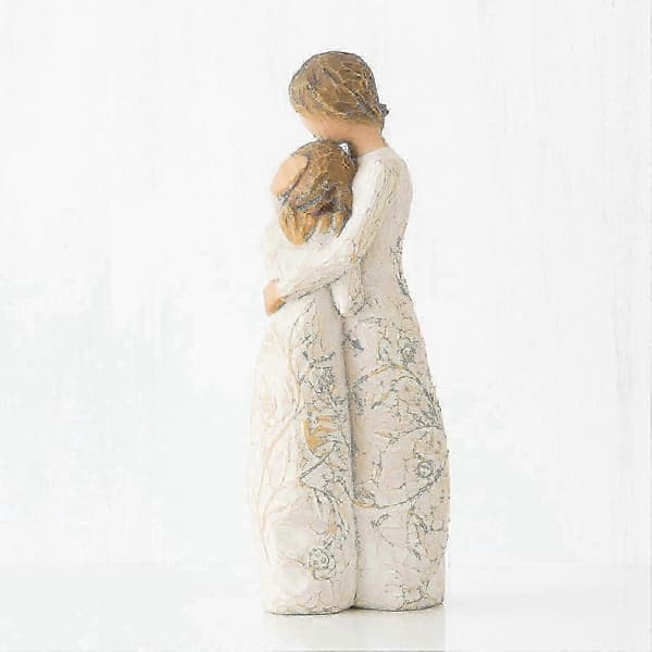 Willow Tree Nära mig Uttrycker Kärleksfulla Relationer Mellan Mor och Dotter Skulpterad Handmålad Figur[HK]