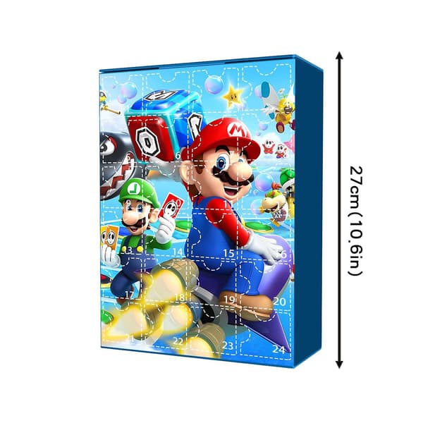 Julekalender med overraskelser - Super Mario 24 dagers nedtelling til jul 2024 - Gave til barn [HK]