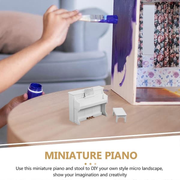 Delikat minipiano-dekorationsset[HK]