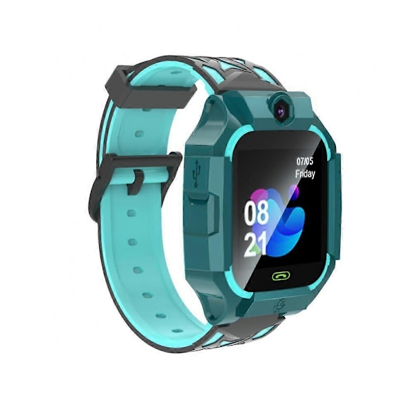 Børne 4G Smart Watch GPS WIFI Videoopkald SOS Vandtæt Børne Smart Watch Kamera Lokations Tracker Lokalisering Stemme Telefon Ur Green