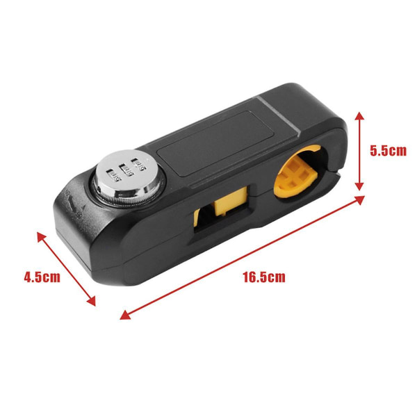 E-scooter Grip Lock Sikkerhet Sikkerhetslåser Håndsett Håndsett Bremsespak Skivelås for M365 Pro R([HK])
