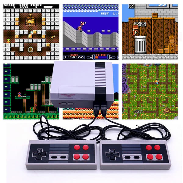 Nintendo Entertainment System NES-konsoll rød og hvit 8-bits spillkonsoll Europa og USA[C][NK]